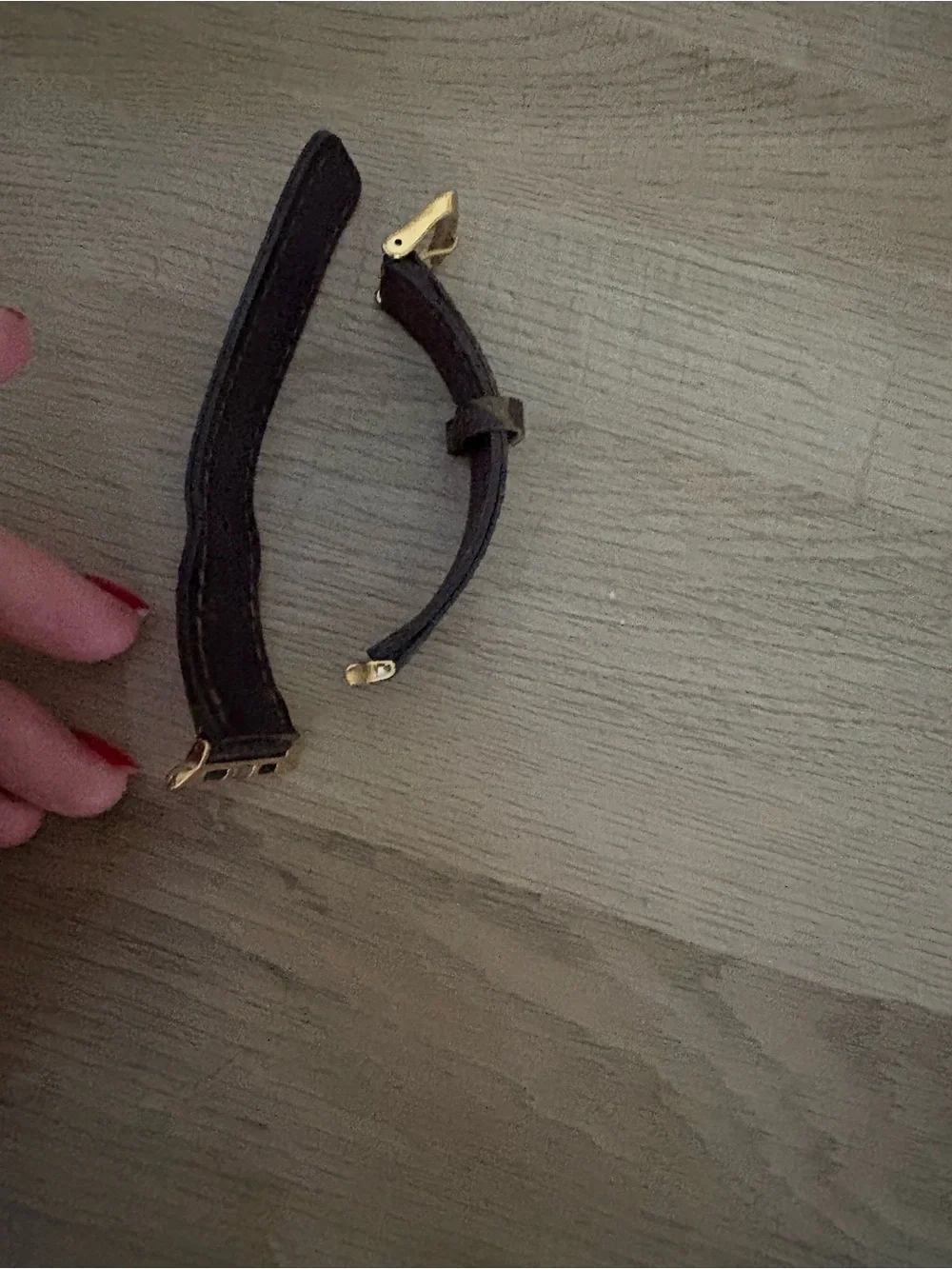 Louis Vuitton Brown Monogram Leather Smartwatch Band